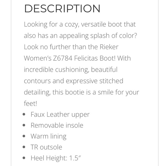 Rieker Felicitas Rainbow Leather Boots 39/8 - Picture 10 of 11